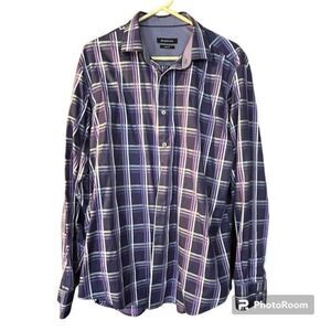 Bugatchi Plaid Classic Fit Button Shirt